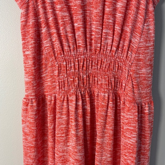 Lou & Grey Melange Coral Maxi Dress with Smocked Waist - Picture 7 of 8